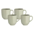 Classic Collection Stoneware Mugs,, Set of 4 (Green) - 400mL