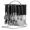 Hanging Cutlery With Wire Frame (Black)
