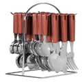 Hanging Cutlery With Wire Frame (Red)