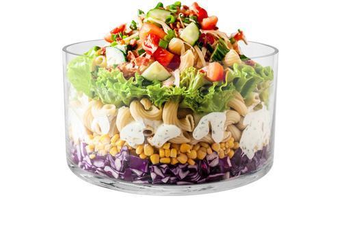 Melrose Salad Bowl - Handmade Glass