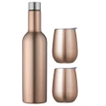 Double Wall Insulated Wine Traveller Set (Rose Gold)