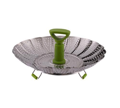 Food Steamer With Nylon Handle & Silicone Feet - 23cm
