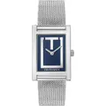 Trussardi T-STRICT Women's Water Resistant Stainless Steel Mesh Strap Wristwatch Mod. T-STRICT - 5 ATM - 35 x 24mm - Mechanic Automatic - Mineral Dial - Official Box
