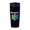 Nintendo N64 Metal Travel Mug (Black/Green/Blue) (One Size)