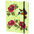 Lg Elastic Journal - Hummingbird with flowers