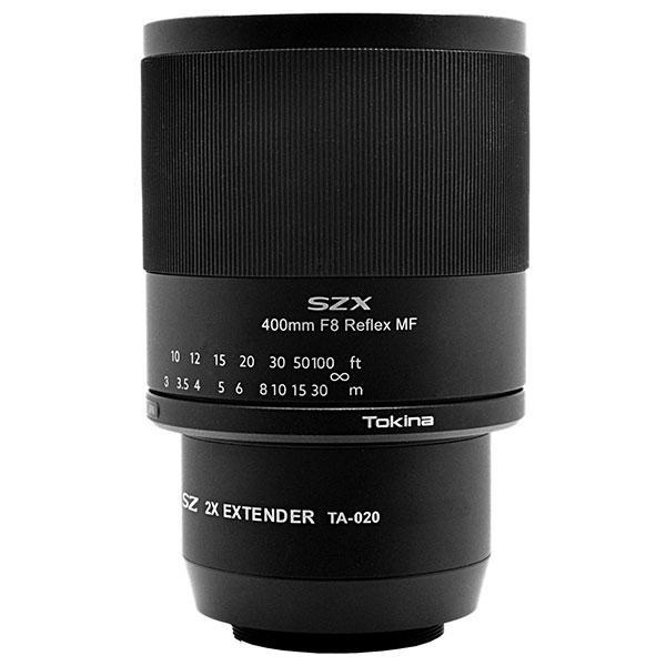 Tokina SZX Super Tele 400mm F8 Lens w 2x Extender - Canon EF
