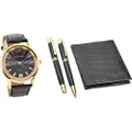 Pierre Cardin PCX7870EMI Men's Gold IP Quartz Watch with Splash Proof Case - Special Packaging