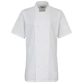 Premier Womens/Ladies Short Sleeve Chefs Jacket / Chefswear (Pack of 2) (White) (S)