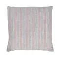 Amalfi Stripe Linen Cushion Grey & White 50x50x2cm