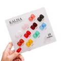 Kalisa 10Pcs Gel Nail Set Gel Nail Polish Kit Glitter Soak Off Uv Varnish 15Ml