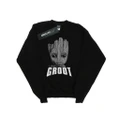 Marvel Boys Guardians Of The Galaxy Groot Face Sweatshirt (Black) (12-13 Years)