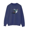 Disney Womens/Ladies Lightyear Running Buzz Sweatshirt (Navy Blue) (XXL)
