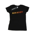 Bon Scott Womens/Ladies Shattered Logo Cotton T-Shirt (Black) (L)