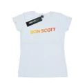 Bon Scott Womens/Ladies Shattered Logo Cotton T-Shirt (White) (XXL)