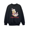 Disney Girls Winnie The Pooh Love Presents Sweatshirt (Black) (7-8 Years)