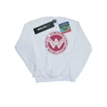 DC Comics Girls Wonder Woman Beauty Strength Love Sweatshirt (White) (5-6 Years)
