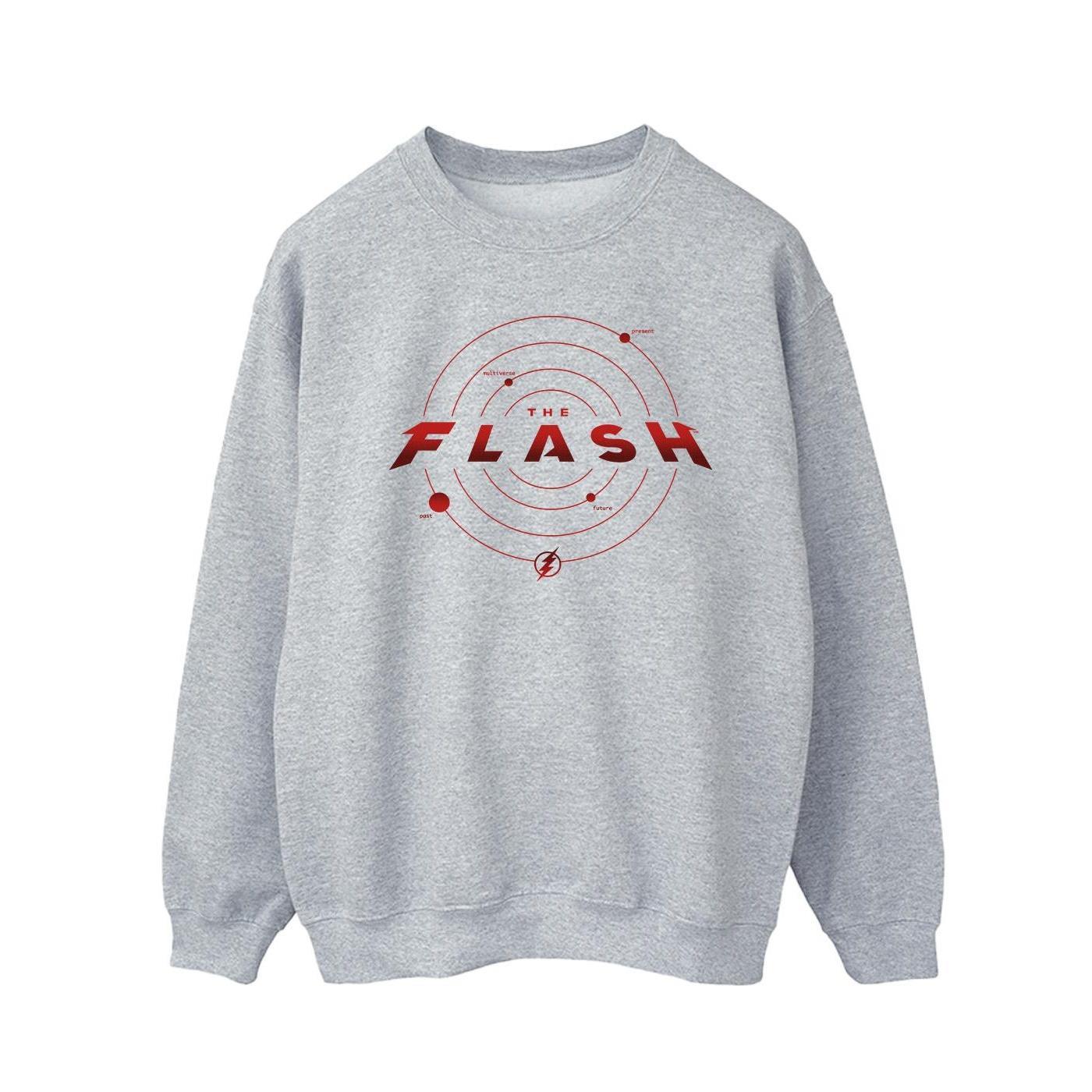 DC Comics Mens The Flash Multiverse Rings Sweatshirt (Sports Grey) (M)