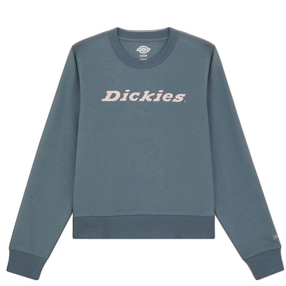 Dickies Womens/Ladies Wordmark Heavyweight Crew Neck Sweatshirt (Stormy Weather) (XL)