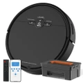 2500Pa 3-in-1 Robot Vacuum Cleaner Strong Suction Self-Charging Robotic Vacuum Cleaner Wi-Fi, App & Remote Controls Black