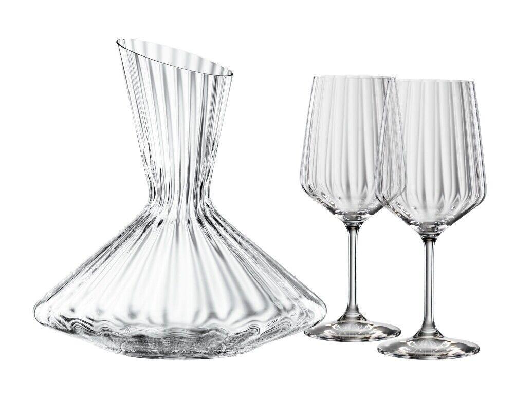 Spiegelau Lifestyle Decanter and Red Wine Glass 3 Piece Set