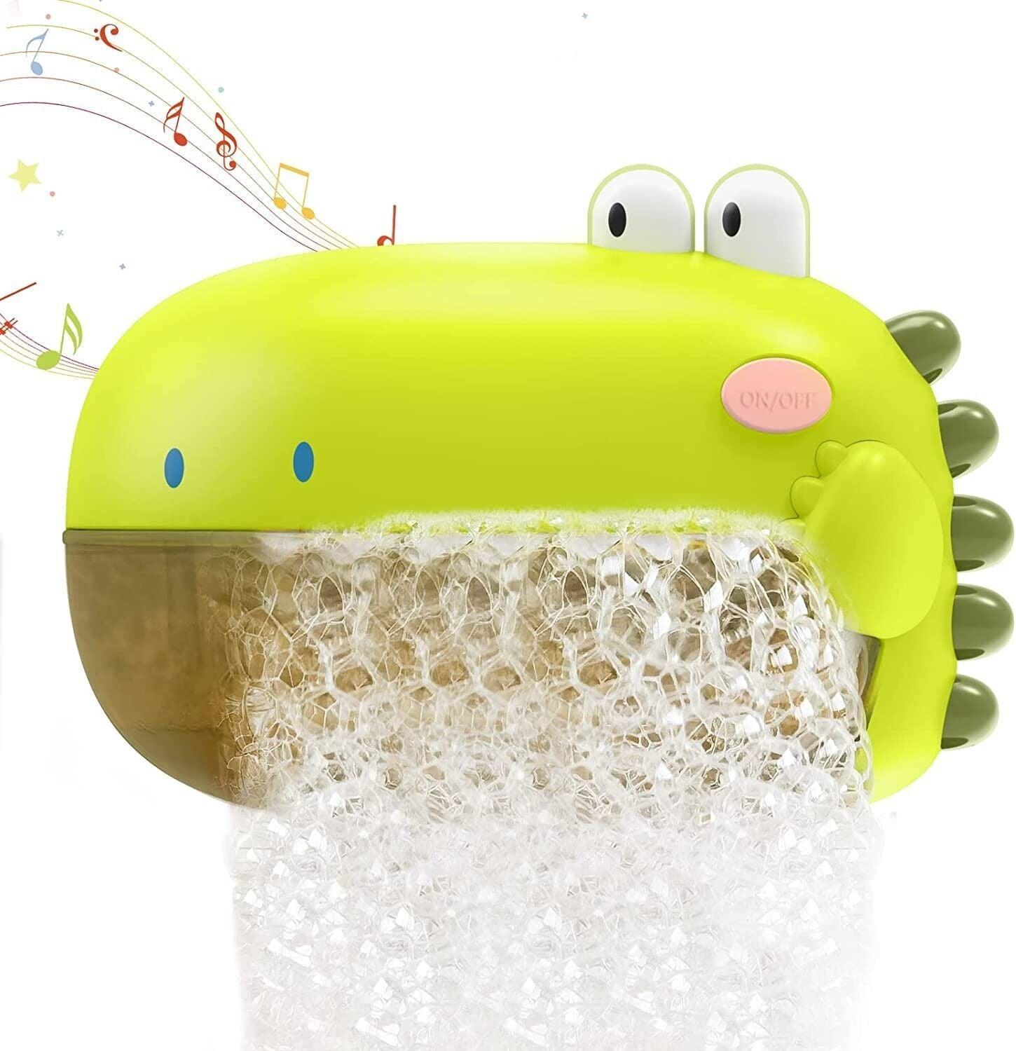 Dinosaur Bubble Machine Bubble Maker Fun LG Bath Musical Baby Toy Shower