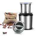 ADVWIN Electirc Coffee Grinder, Spice Grinder Machine with (Dry & Wet) Removable 2 Cups, Stainless Steel Grinder Blades for Garlic, Spices, Coffee Beans