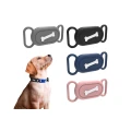 Silicone Case Water-resistant Pet Collar Holder for Samsung Galaxy SmartTag2 -Bone
