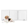 Advwin Wooden Pet Gate Dog Fence Retractable Barrier Portable Door 3 Panel