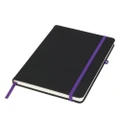 Bullet Noir Notebook (Solid Black/Purple) (Medium)