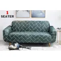 Advwin 1 Seater Stretch Sofa Cover Soft (Grid)