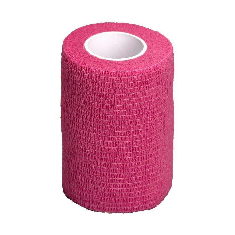 GlobalFlex Easy Rip Cohesive Bandage for Pets Pink 7.5cm x 4.5m