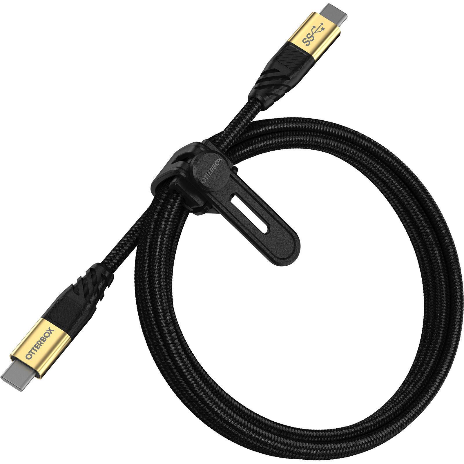 OtterBox USB-C to USB-C (3.2 Gen 1) Premium Cable (1.8M) - Black(78-80212) 100W10K BendSamsung GalaxyApple iPhoneiPadMacBookGoogleOPPOLaptop