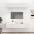 TV Cabinets 4 pcs White 80x30x30 cm Engineered Wood vidaXL