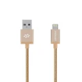 mbeat 'Toughlink'1.2m Lightning Fast Charger Cable - Gold/Durable Metal Braided/MFI/Apple iPhone X 11 7S 7 8 Plus XR 6S 6 5 5S iPod iPad Mini Air