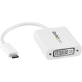 StarTech.com USB C to DVI Adapter - White - Thunderbolt 3 Compatible - 1920x1200 - USB-C to DVI Adapter for USB-C devices such as your 2018 iPad Pro