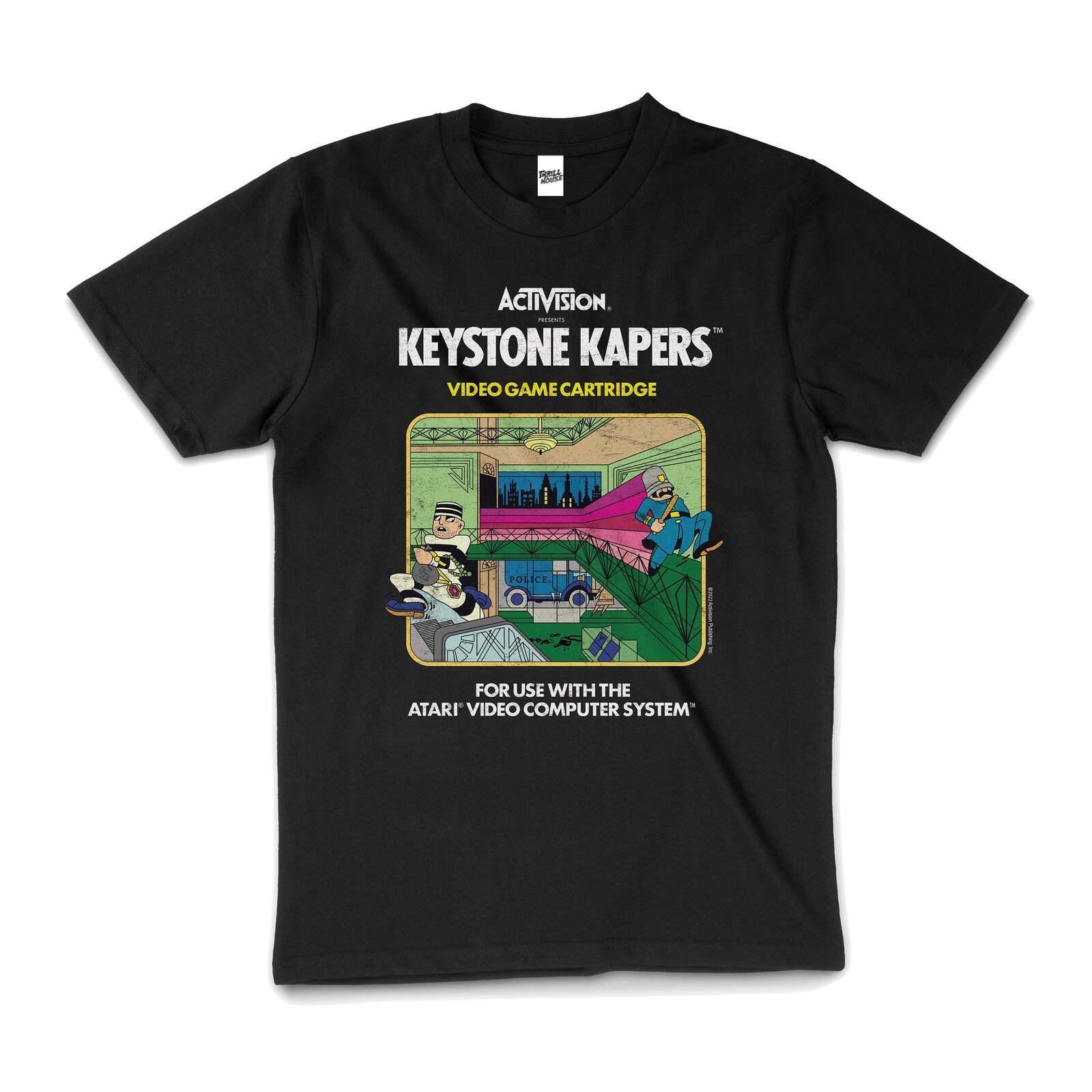 Activision Keystone Kapers 80s Video Game Cotton T-Shirt Unisex Tee Black