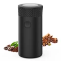 ADVWIN Black Coffee Grinder, Electric Spice Grinder One-Step Herb Mini Grinder, Stainless Steel Grinder for Garlic, Spices | Portable Small Grinder for Home