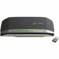 Poly Sync 20 20+ Speakerphone - Black, Silver - USB - Microphone - USB, Battery - Desktop