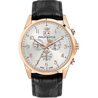 Philip Watch Men's R8271612001 Automatic Chronograph Watch - Black and Silver