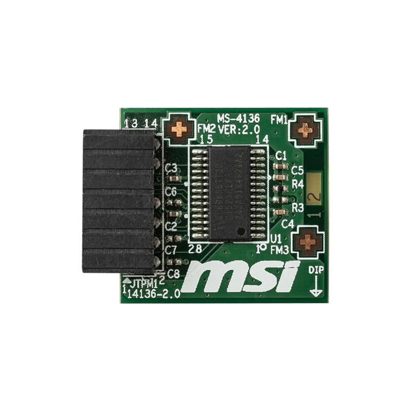 [TPM 2.0 (MS-4136)] TPM 2.0 Module (MS-4136) LPC Interface 14-1 Pin for Intel 300/400 Series