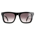 Alexander McQueen Sunglasses AM0301S 001 Shiny Black Grey Gradient