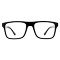 Emporio Armani Sunglasses EA4115 50421W Matte Black Clear with Sun Clip-ons