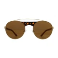 Giorgio Armani Sunglasses AR6047 30027D Matte Pale Gold Brown Mirror Bronze