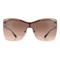 Bvlgari Sunglasses BV6138 201413 Rose Gold Pink Gradient Dark Brown