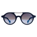 Moncler Sunglasses ML0083 91X Dark Blue Blue Mirror