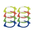Bestway® 8PCE Dive Rings Fish Shape Brightly Coloured Easy Grip 20cm