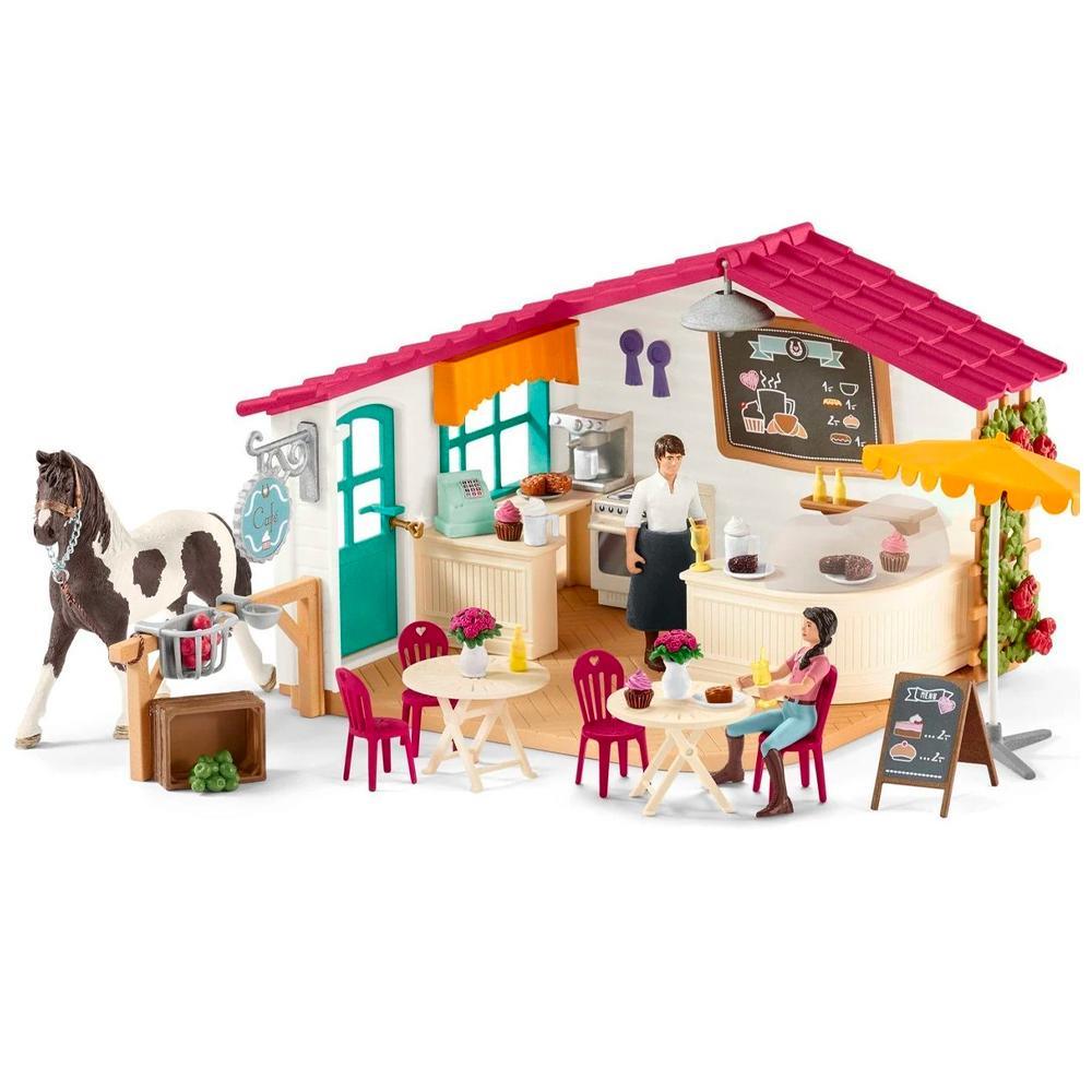 Schleich Rider Cafe Kids/Girls House/Horse/Character Accessory Pretend Toy Set
