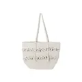 Bambury Ultra soft Moby Tote Shopping/Carry Bag 50x35cm Ivory Cotton Knitted