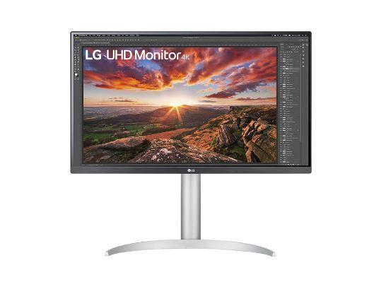 LG 27" IPS 5ms 4K UHD HDR400 FreeSync 3-Side Borderless Monitor w/ArcLine HAS - HDMI,DP, USB Type-C, Speaker, VESA 100mm, Height Adjustable 27UP850N-W
