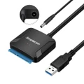 Simplecom SA236 USB 3.0 to SATA Adapter Cable Converter with Power Supply for 2.5" 3.5" HDD SSD SA236